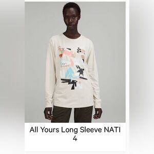 Lululemon Women’s All Yours Long Sleeve NATI Size 4